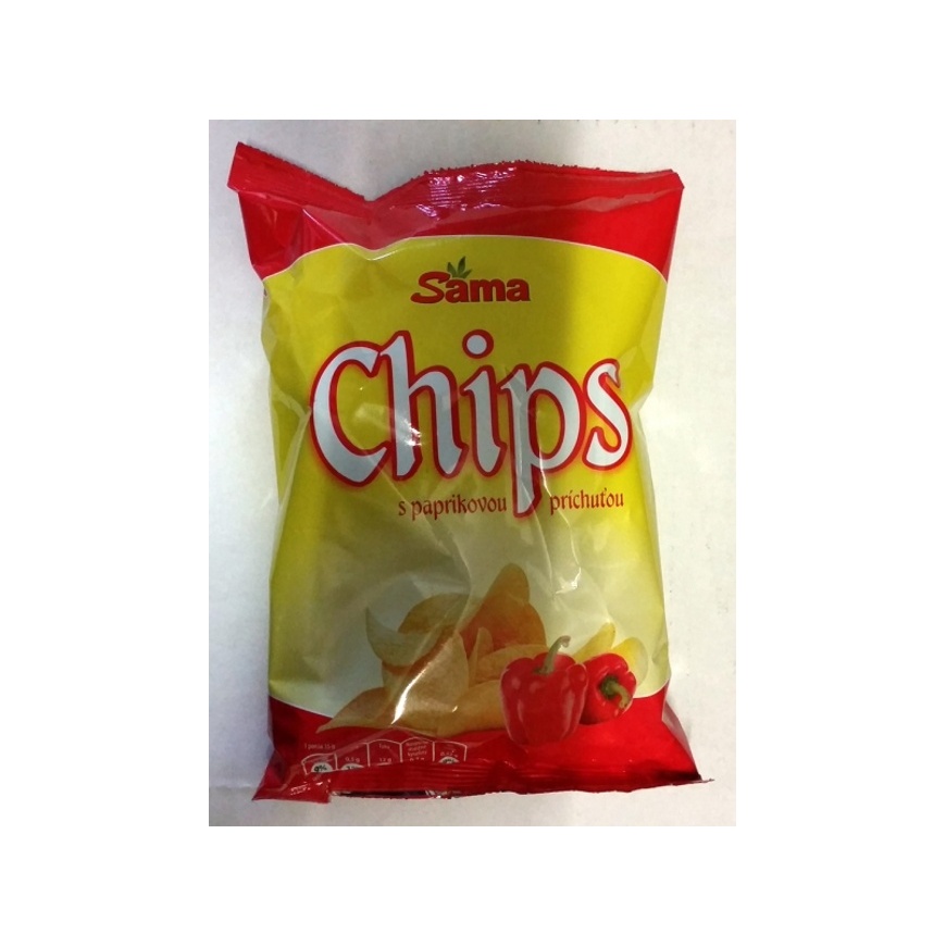 Zemiakové chipsy Sama 75g paprika