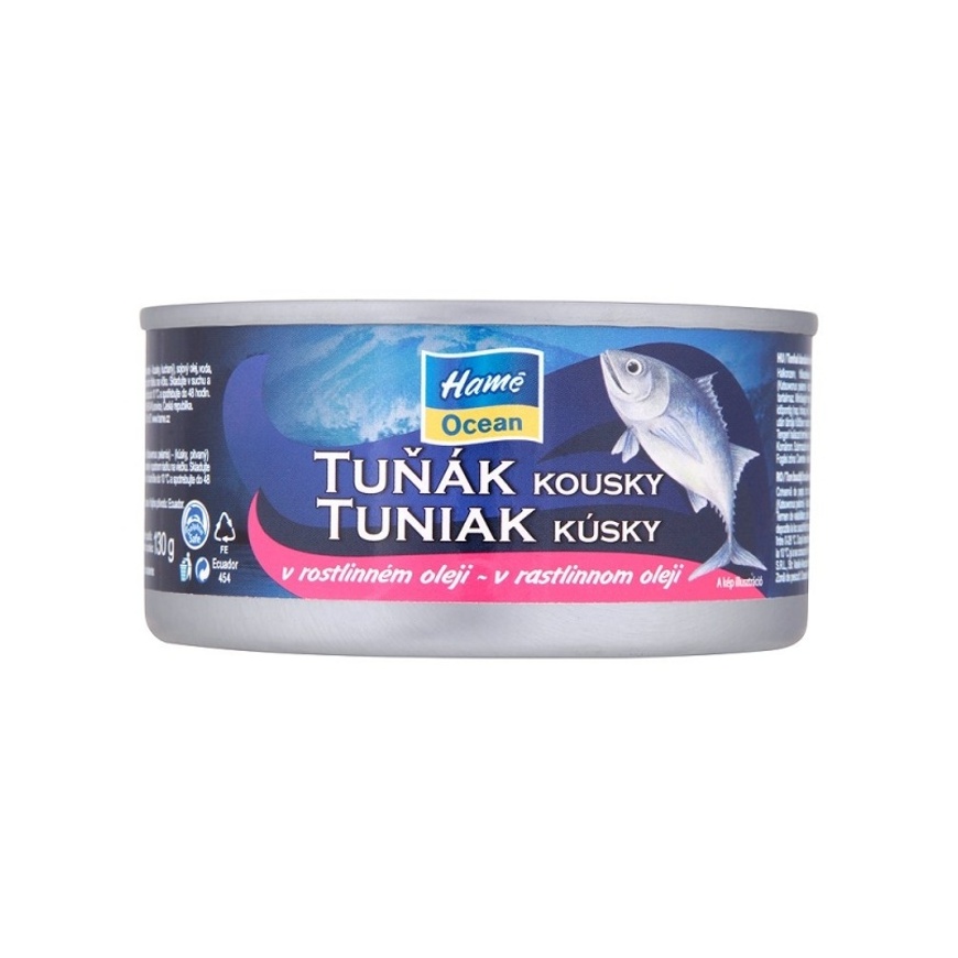 Tuniak v rastlinom oleji 185g kúsky