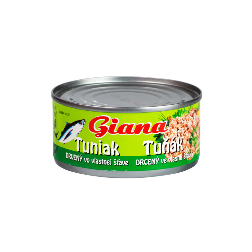 Tuniak drť vo vlastnej šťave 185 g Giana