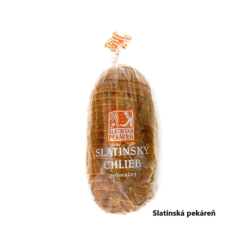 Slatinský chlieb poloražný, balený, 700g