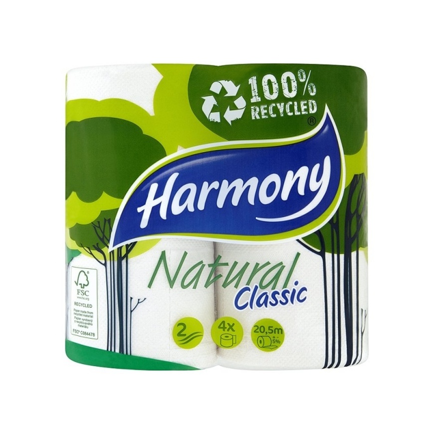Toaletný papier Harmony 2vrst. 4ks