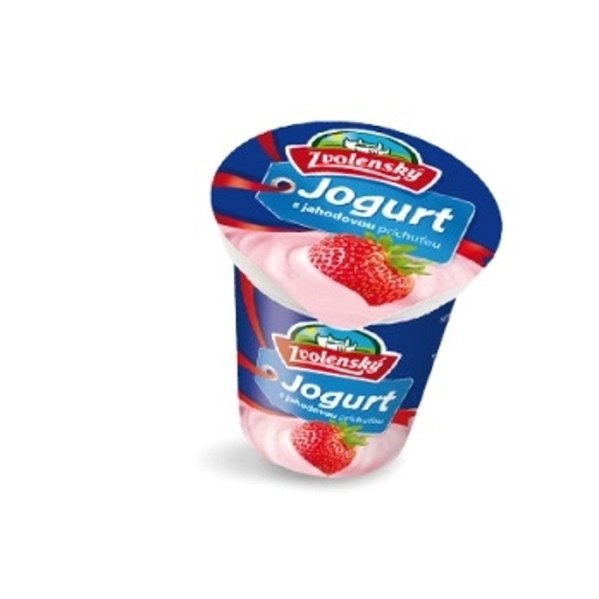 Zvolenský jogurt 1,1% jahoda 125g