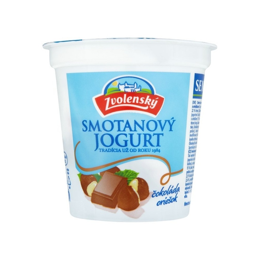 Zvolenský Smotanový jogurt 145g čokoláda oriešok