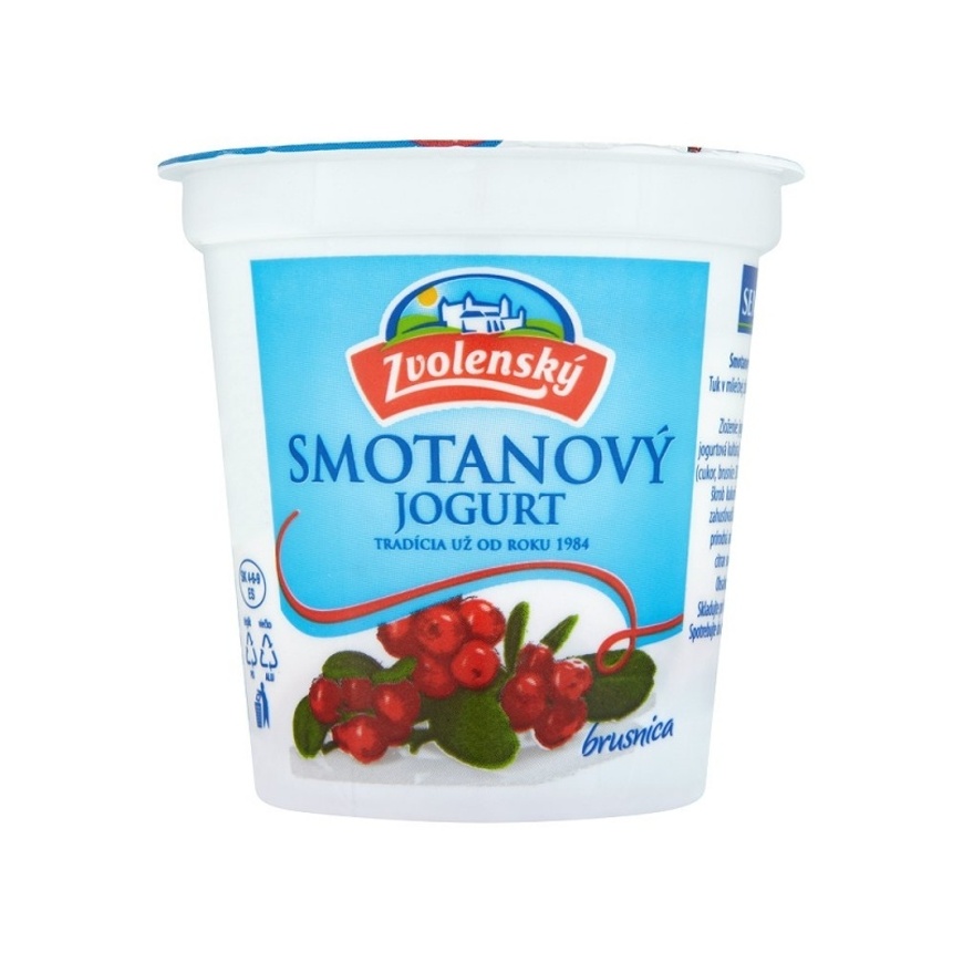 Zvolenský Smotanový jogurt brusnica 145 g