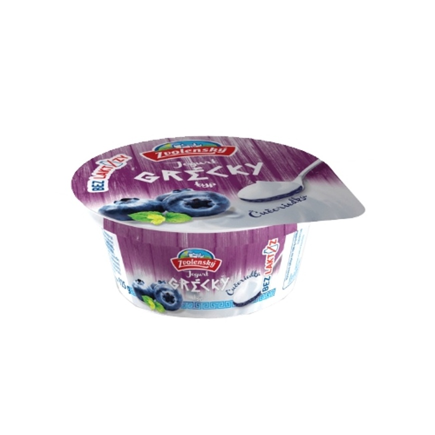 Zvolenský jogurt grécky čučoriedkový bezlaktózový 125g