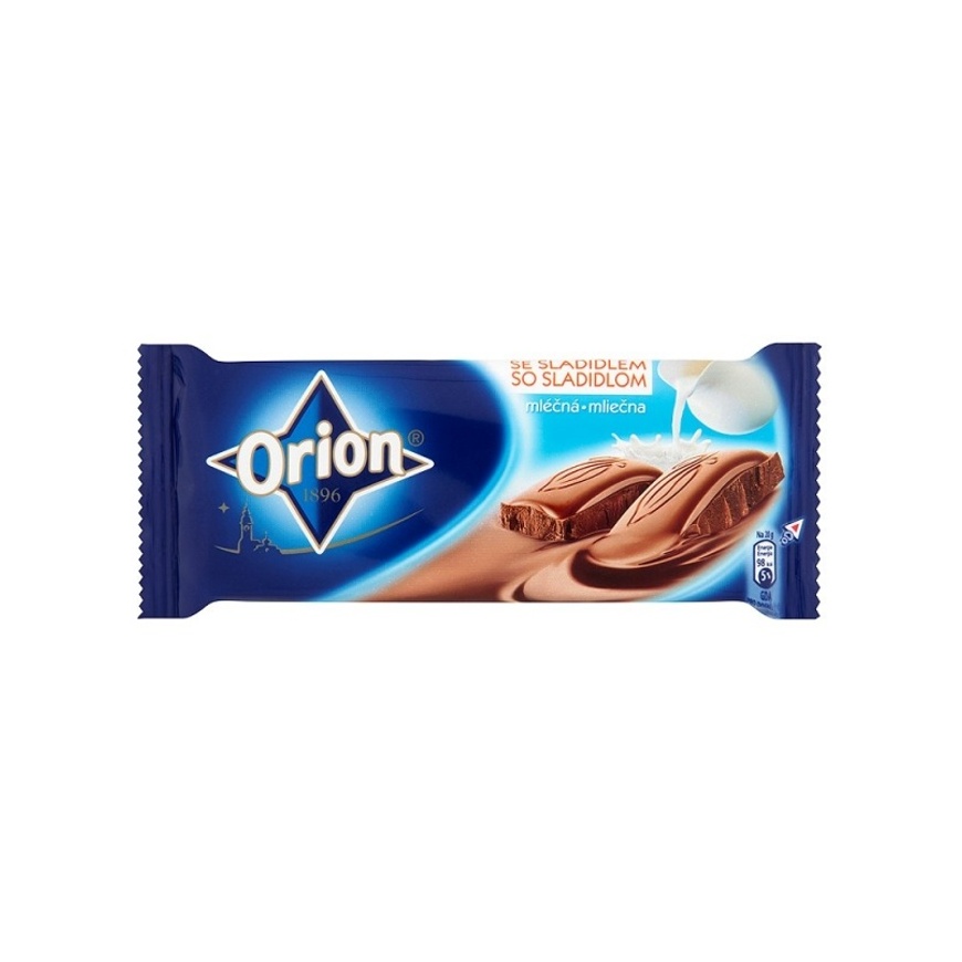 Čokoláda Orion mliečna 50g bez cukru