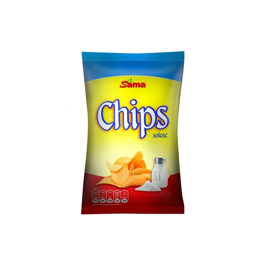 Zemiakové chipsy Sama 75g soľ