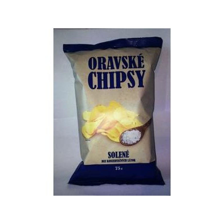 Zemiakové chipsy oravské 75g soľ