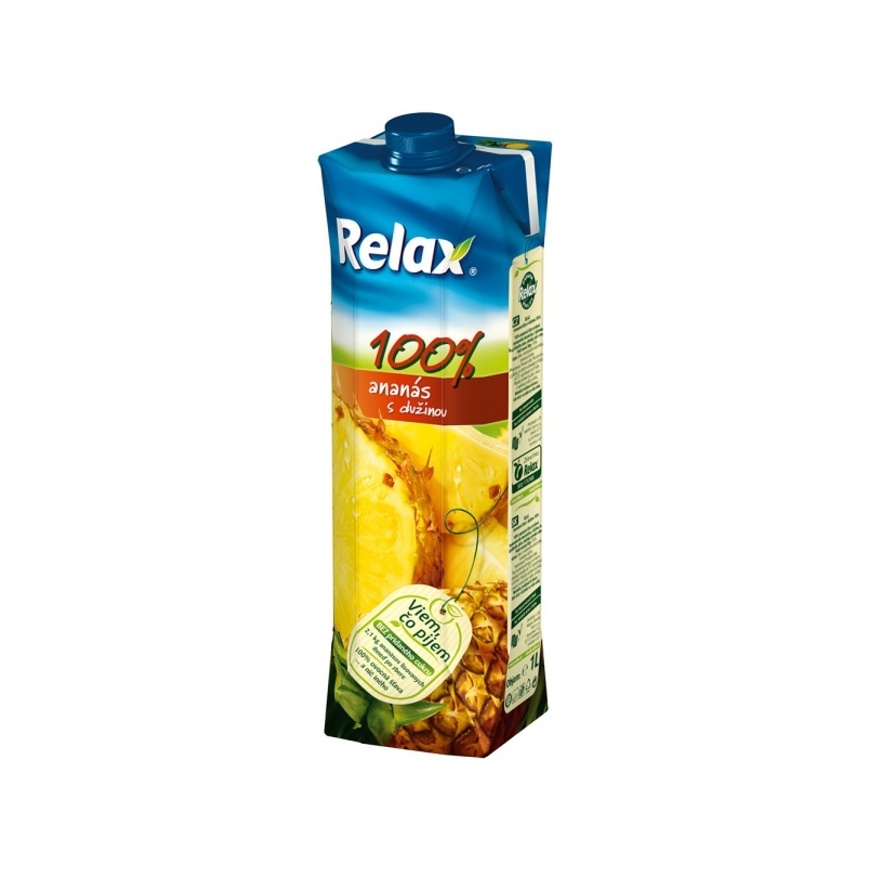 Džús Relax 1L ananás 100% Premium