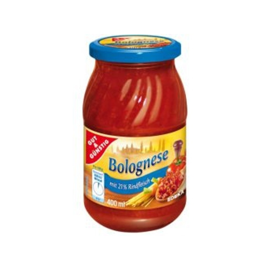 Omáčka Bolognese 400ml G&G - Kliknutím na obrázok zatvorte -