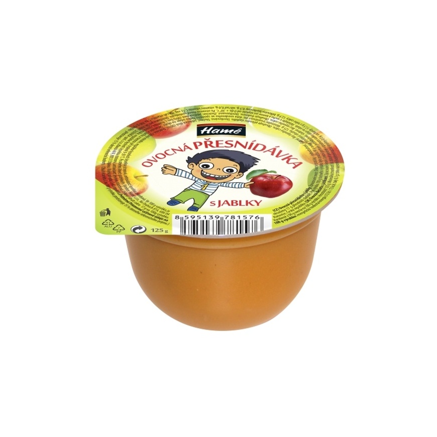 Ovocné pyré jablkové 125g Hamé