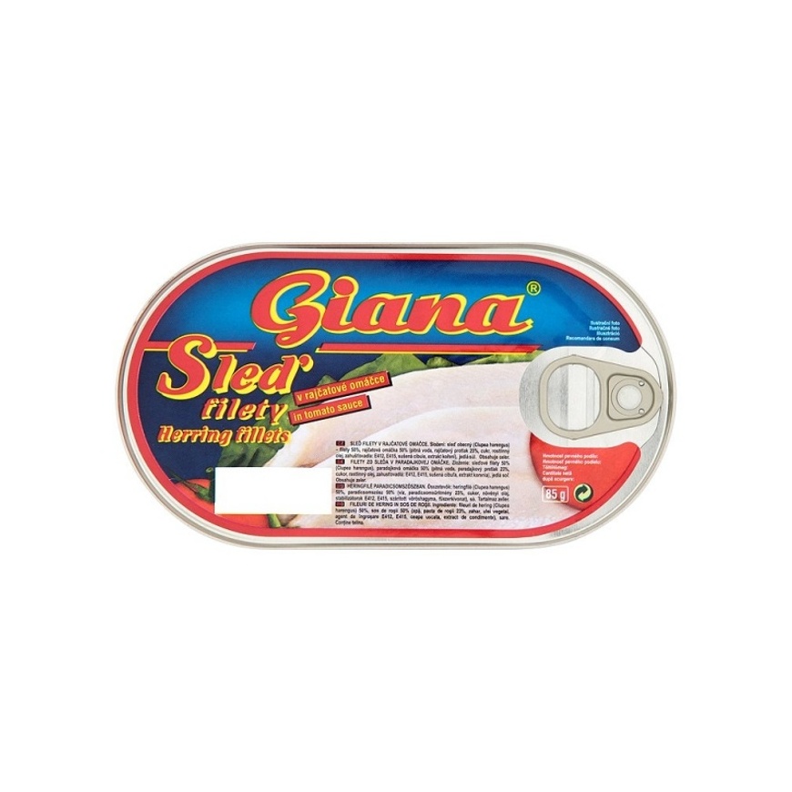 Sleď filety v paradajkovej omáčke 170 g Giana