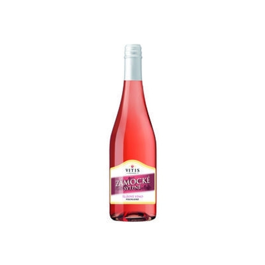 Víno Zámocké sýtené rosé polosladké 0,75 Vitis