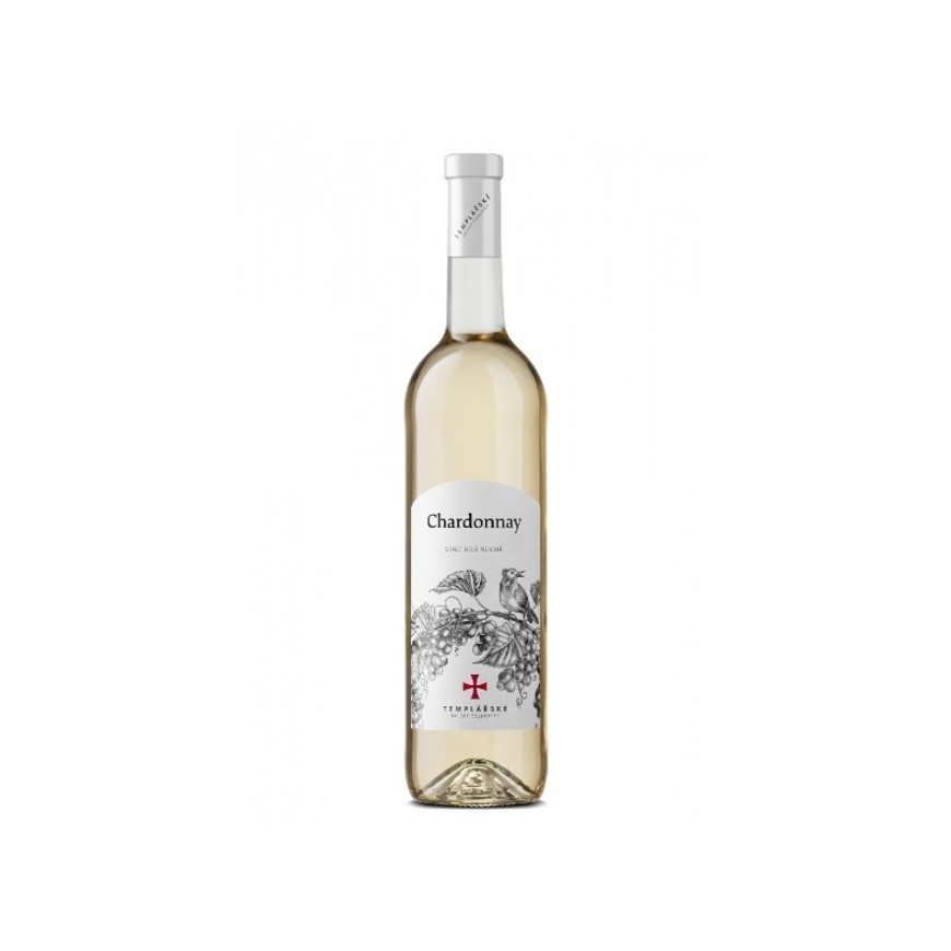 Víno Chardonnay 0,75L Templářske sklepy