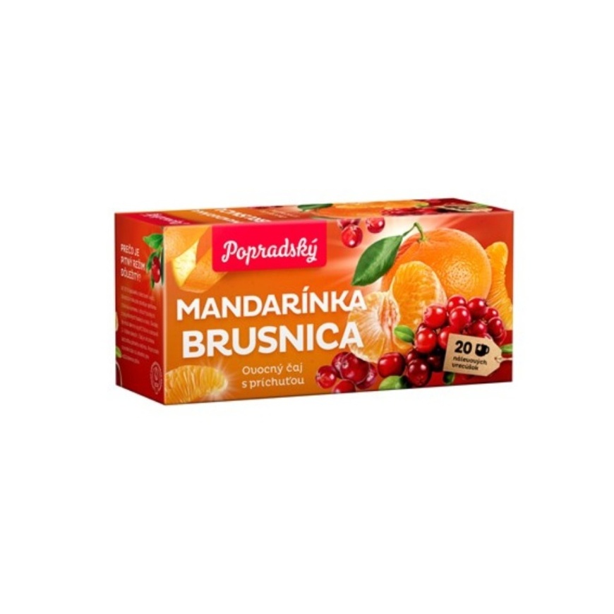 Mandarínka a brusnica ovocný čaj 40 g