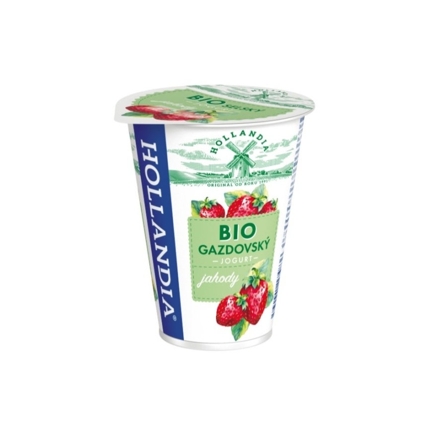 Hollandia Gazdovský jogurt jahoda BIO 180 g