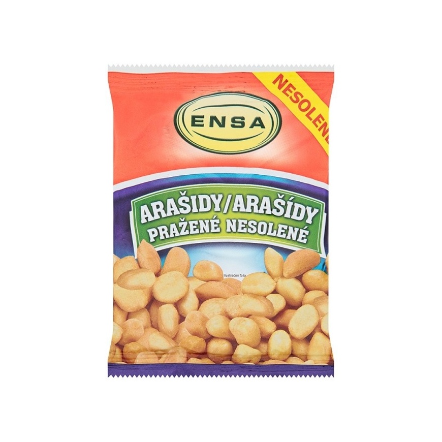 Arašidy pražené nesolené 100g Ensa