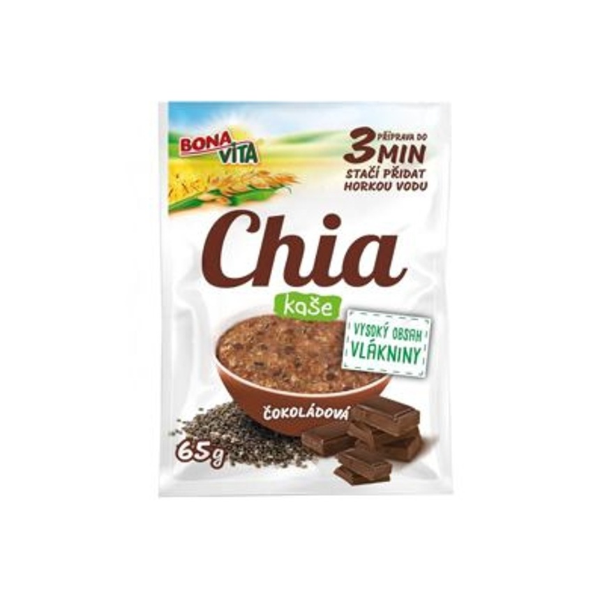 Ovsená kaša Chia 65g čokoláda Bonavita