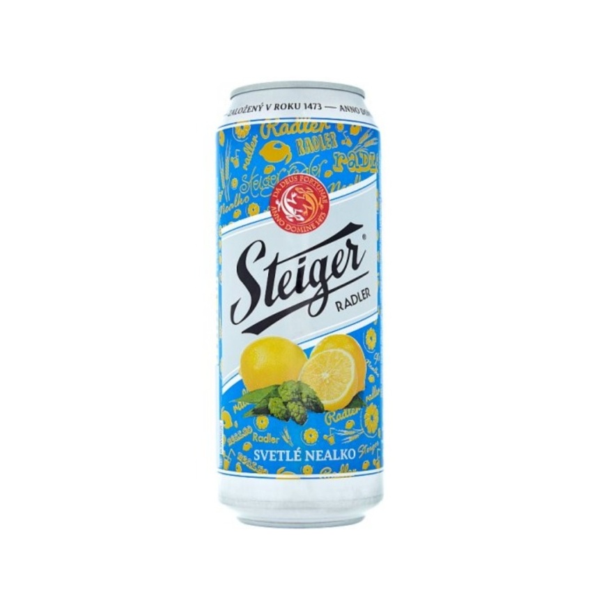 Steiger pivo nealkoholické svetlé citrón