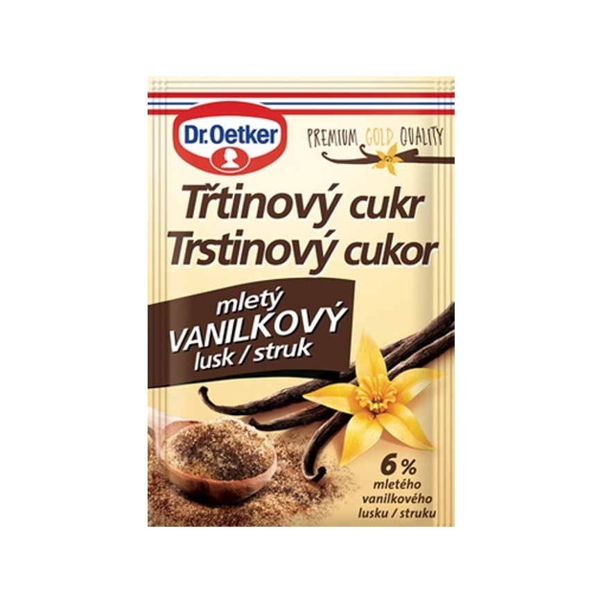 Cukor trstinový vanilkový lusk 8g Dr.Oetker