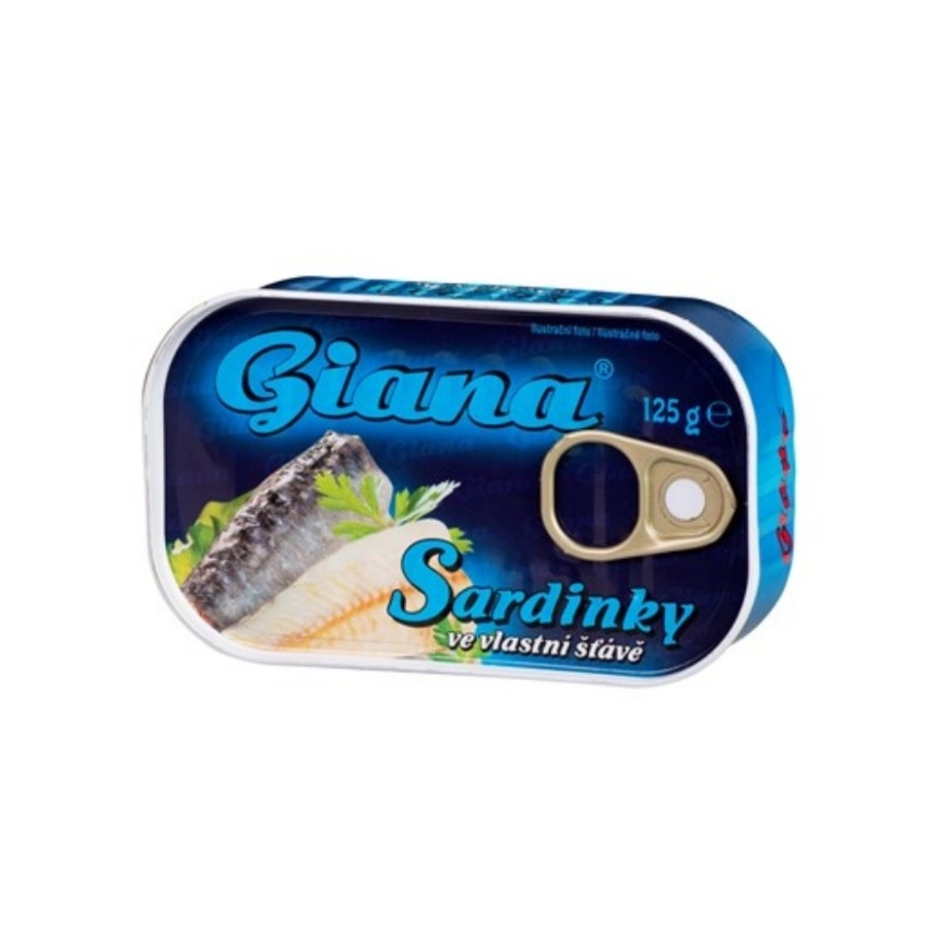 Sardinky vo vlastnej šťave 125 g Giana