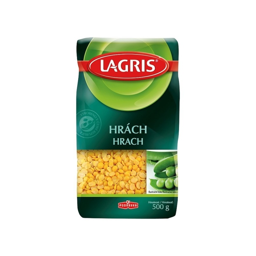 Hrach žltý polený 500g Lagris