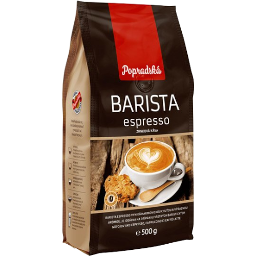 Káva Popradská BARISTA espresso 500 g zrnková