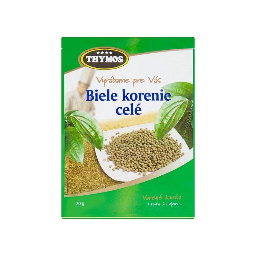 Biele korenie celé